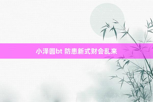 小泽圆bt 防患新式财会乱来