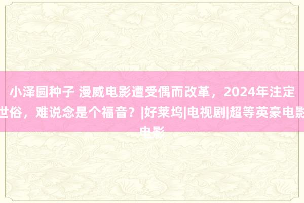 小泽圆种子 漫威电影遭受偶而改革，2024年注定世俗，难说念是个福音？|好莱坞|电视剧|超等英豪电影